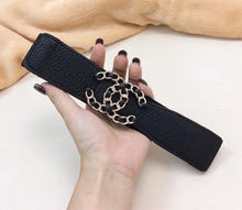 Load image into Gallery viewer, Belt black leather nhỏ

