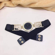 Load image into Gallery viewer, Belt black leather nhỏ
