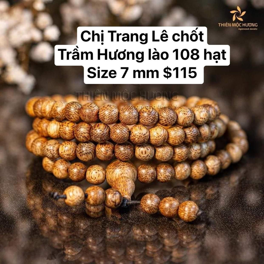 Chị Trang lê Trầm hương lào 108 hạt