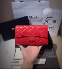Load image into Gallery viewer, Wallet Red lambskin
